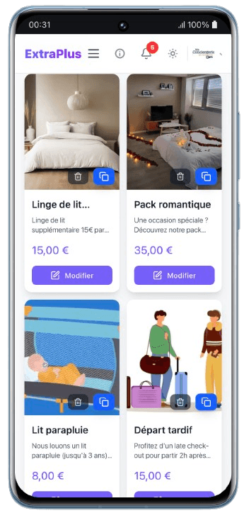 ExtraPlus - Version mobile