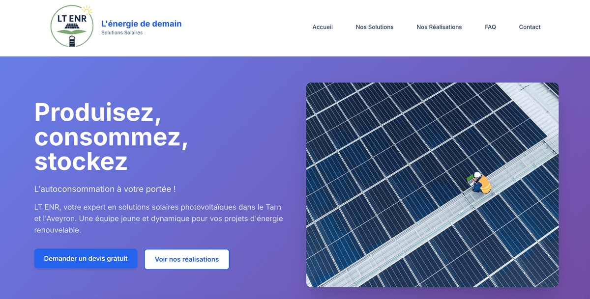 LTENR - Site panneaux solaires